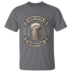 Funny Oktoberfest T Shirt I Dont Give A Schnitzel German Beer Wurst TS10 Charcoal Print Your Wear