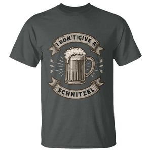 Funny Oktoberfest T Shirt I Dont Give A Schnitzel German Beer Wurst TS10 Dark Heather Print Your Wear