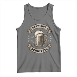 Funny Oktoberfest Tank Top I Dont Give A Schnitzel German Beer Wurst TS10 Black Heather Print Your Wear