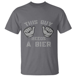 This Guy Needs A Bier Oktoberfest T Shirt Funny Mens Drinking Gift TS10 Charcoal Print Your Wear