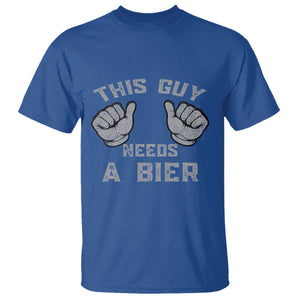 This Guy Needs A Bier Oktoberfest T Shirt Funny Mens Drinking Gift TS10 Royal Blue Print Your Wear