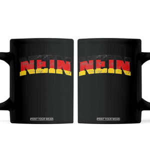 Nein Germany Coffee Mug No Saying Funny German Flag Oktoberfest TS10 Black Print Your Wear