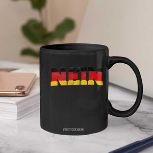 Nein Germany Coffee Mug No Saying Funny German Flag Oktoberfest TS10 Print Your Wear