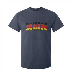 Nein Germany T Shirt For Kid No Saying Funny German Flag Oktoberfest TS10 Navy Print Your Wear