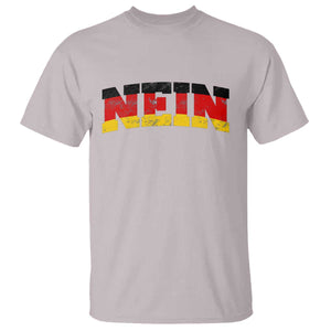Nein Germany T Shirt No Saying Funny German Flag Oktoberfest TS10 Ice Gray Print Your Wear