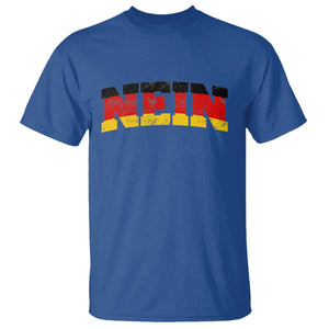Nein Germany T Shirt No Saying Funny German Flag Oktoberfest TS10 Royal Blue Print Your Wear