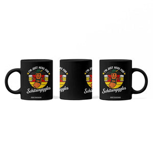 Funny Oktoberfest Coffee Mug Just Here for Schitzengiggles German Flag TS10 Print Your Wear