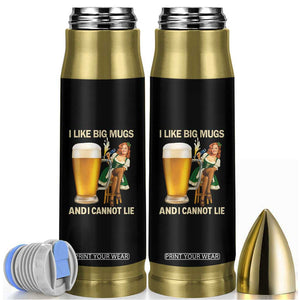 Oktoberfest Beer Bullet Tumbler Funny I Like Big Mugs Pin Up Girl Dirndl TS10 Black Print Your Wear