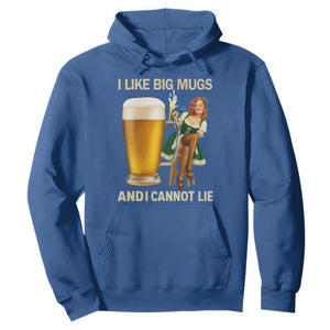 Oktoberfest Beer Hoodie Funny I Like Big Mugs Pin Up Girl Dirndl TS10 Royal Blue Print Your Wear
