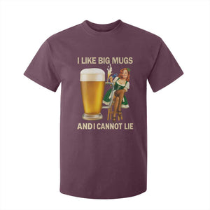 Oktoberfest Beer T Shirt For Kid Funny I Like Big Mugs Pin Up Girl Dirndl TS10 Maroon Print Your Wear