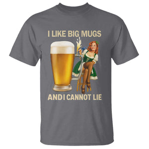 Oktoberfest Beer T Shirt Funny I Like Big Mugs Pin Up Girl Dirndl TS10 Charcoal Print Your Wear
