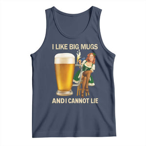 Oktoberfest Beer Tank Top Funny I Like Big Mugs Pin Up Girl Dirndl TS10 Navy Print Your Wear