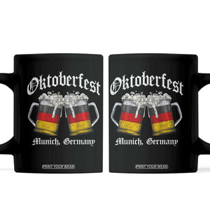 Vintage Oktoberfest Munich Coffee Mug Prost Beer Germany Flag Drinking TS10 Black Print Your Wear