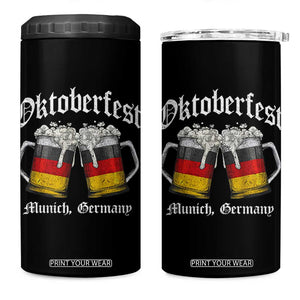 Vintage Oktoberfest Munich 4 in 1 Can Cooler Tumbler Prost Beer Germany Flag Drinking TS10 One Size: 16 oz Black Print Your Wear