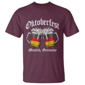 Vintage Oktoberfest Munich T Shirt Prost Beer Germany Flag Drinking TS10 Maroon Print Your Wear