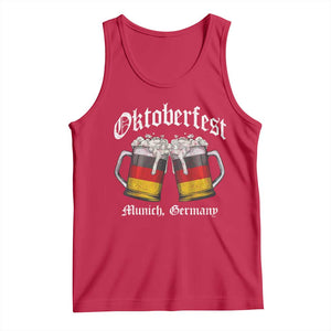 Vintage Oktoberfest Munich Tank Top Prost Beer Germany Flag Drinking TS10 Red Print Your Wear