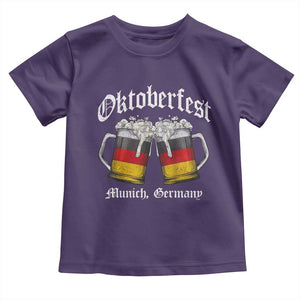 Vintage Oktoberfest Munich Toddler T Shirt Prost Beer Germany Flag Drinking TS10 Purple Print Your Wear