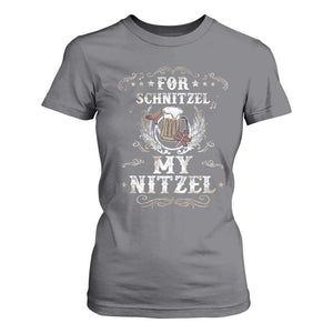 Funny Oktoberfest T Shirt For Women For Schnitzel My Nitzel Octoberfest German Beer Wurst TS10 Charcoal Print Your Wear