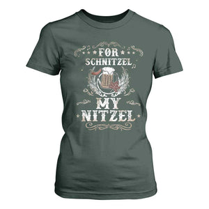 Funny Oktoberfest T Shirt For Women For Schnitzel My Nitzel Octoberfest German Beer Wurst TS10 Dark Forest Green Print Your Wear