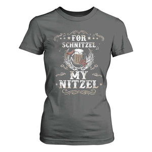 Funny Oktoberfest T Shirt For Women For Schnitzel My Nitzel Octoberfest German Beer Wurst TS10 Dark Heather Print Your Wear