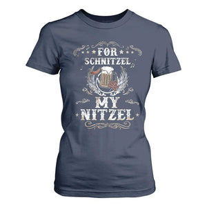 Funny Oktoberfest T Shirt For Women For Schnitzel My Nitzel Octoberfest German Beer Wurst TS10 Navy Print Your Wear