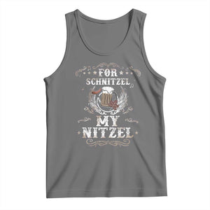 Funny Oktoberfest Tank Top For Schnitzel My Nitzel Octoberfest German Beer Wurst TS10 Black Heather Print Your Wear