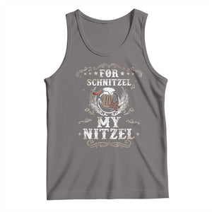 Funny Oktoberfest Tank Top For Schnitzel My Nitzel Octoberfest German Beer Wurst TS10 Deep Heather Print Your Wear