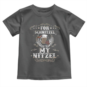 Funny Oktoberfest Toddler T Shirt For Schnitzel My Nitzel Octoberfest German Beer Wurst TS10 Dark Heather Print Your Wear