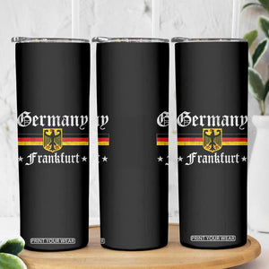 Germany Frankfurt Skinny Tumbler Retro Vintage German Flag Tourist Souvenir Gift TS10 Print Your Wear