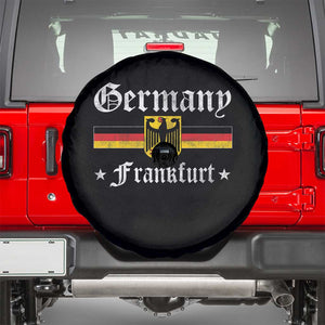 Germany Frankfurt Spare Tire Cover Retro Vintage German Flag Tourist Souvenir Gift TS10 Black Print Your Wear