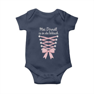 Oktoberfest Dirndl Costume Baby Onesie Funny German Bavarian Octoberfest Festival TS10 Navy Print Your Wear