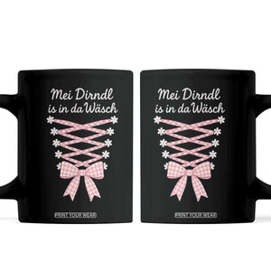 Oktoberfest Dirndl Costume Coffee Mug Funny German Bavarian Octoberfest Festival TS10 Black Print Your Wear