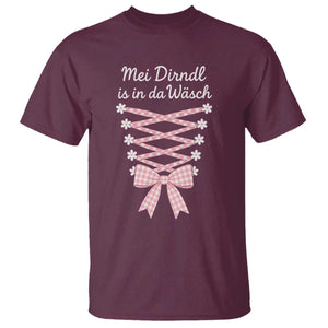Oktoberfest Dirndl Costume T Shirt Funny German Bavarian Octoberfest Festival TS10 Maroon Print Your Wear