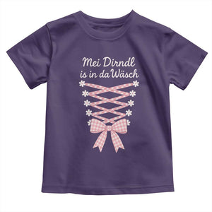 Oktoberfest Dirndl Costume Toddler T Shirt Funny German Bavarian Octoberfest Festival TS10 Purple Print Your Wear