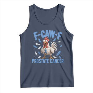 F-Caw-F Prostate Cancer Awareness Chicken Tank Top Funny Blue Ribbon Support