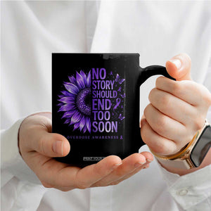 No Story Should End Too Soon Purple Sunflower Overdose Awareness Coffee Mug