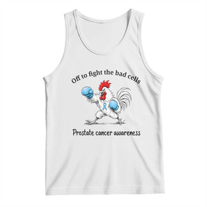 Prostate Cancer Awareness Tank Top Rooster Light Blue Ribbon Survivor Chemotherapy Gift