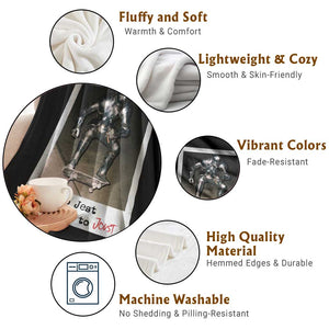 Knights Meme Throw Blanket Born to Jest Forced to Joust TS10 Print Your Wear