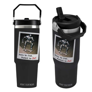 Knights Meme Flip Straw Tumbler Born to Jest Forced to Joust TS10 One Size: 30 oz Black Print Your Wear