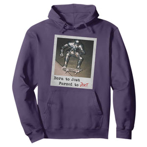 Knights Meme Hoodie Born to Jest Forced to Joust TS10 Purple Print Your Wear