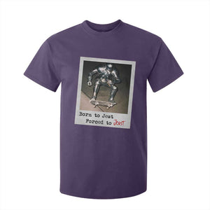 Knights Meme T Shirt For Kid Born to Jest Forced to Joust TS10 Purple Print Your Wear