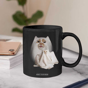 Funny Halloween Ghost Cat Meme Coffee Mug TS10 Print Your Wear
