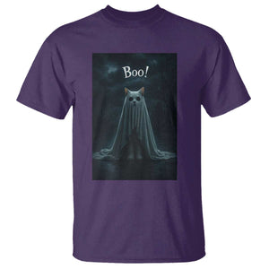 Cat Halloween T Shirt Spooky Season Ghost Kitten Haunted Mansion TS10 Purple Print Your Wear