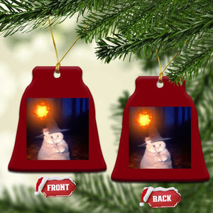Wizard Cat Ceramic Ornament Weird Funny Retro Halloween Orange Cat Meme TS10 Print Your Wear