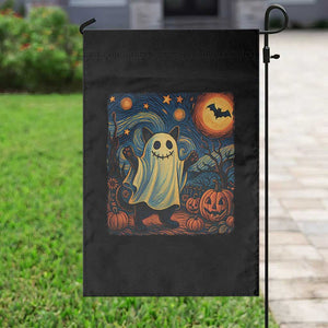 Funny Halloween Ghost Cat Garden Flag Starry Night Van Gogh Cat Lover Gifts TS10 Print Your Wear