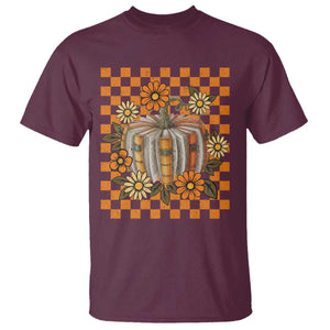 Book Pumpkin T Shirt Fall Halloween Book Lover Bookish Gift TS10 Maroon Print Your Wear