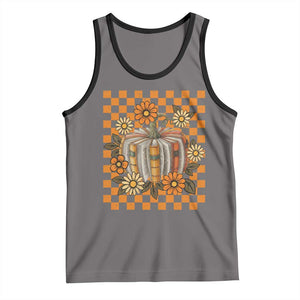 Book Pumpkin Tank Top Fall Halloween Book Lover Bookish Gift TS10 Deep Heather Black Print Your Wear