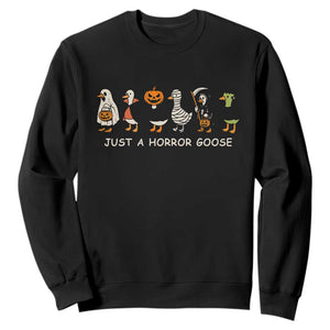 Halloween Funny Goose Sweatshirt Spooky Season 90s Horror Movie TS10 Black Print Your Wear