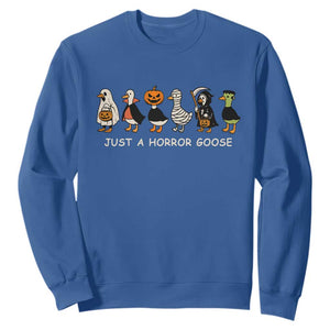 Halloween Funny Goose Sweatshirt Spooky Season 90s Horror Movie TS10 Royal Blue Print Your Wear