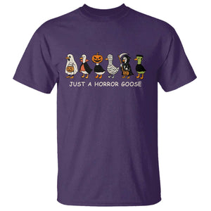 Halloween Funny Goose T Shirt Spooky Season 90s Horror Movie TS10 Purple Print Your Wear